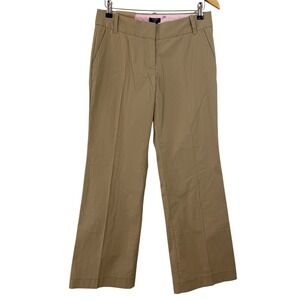 NEW J. CREW Stretch Chinos City Fit Tan Khaki Pants WOMEN 4 Short 2010 96071